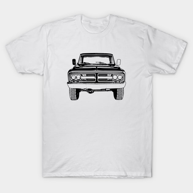 1972 Sierra Grande 1500 Sketch Art T-Shirt by DemangDesign